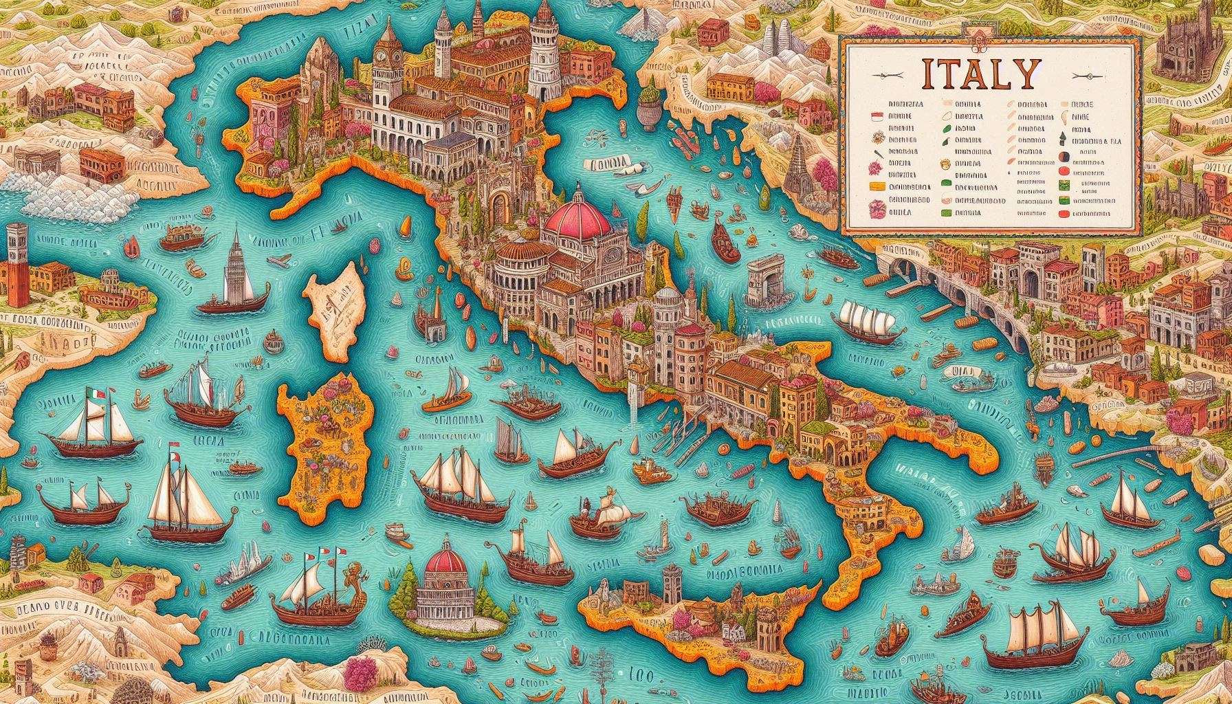 a map of Italy